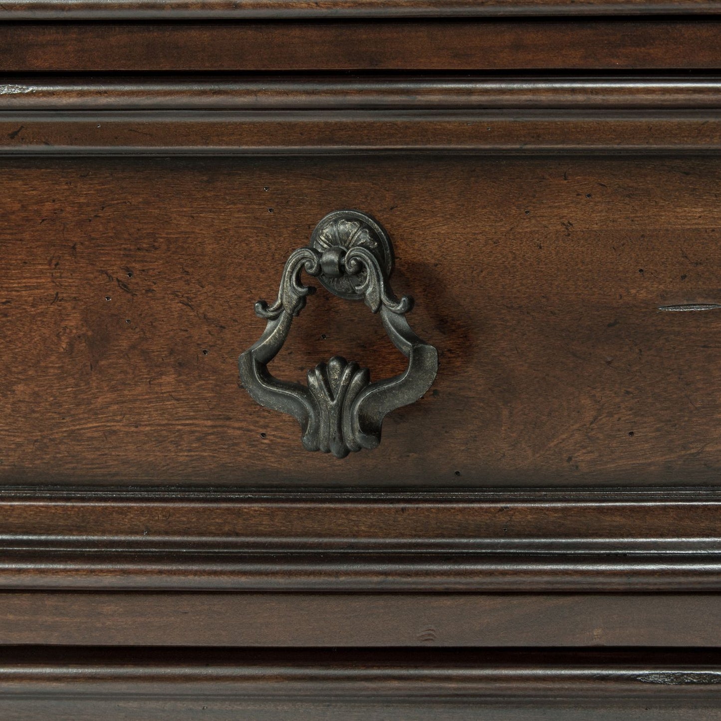 King Sleigh Bed, Dresser & Mirror