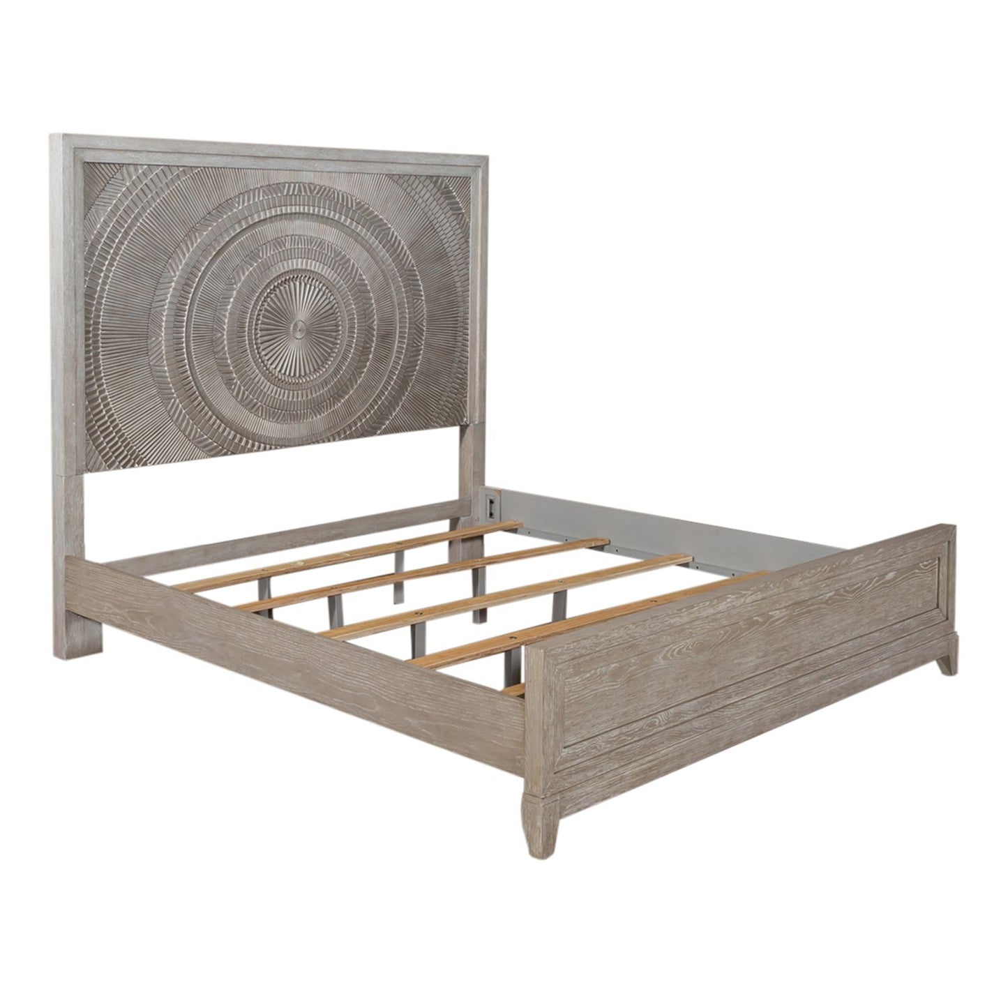 King Panel Bed, Dresser & Mirror