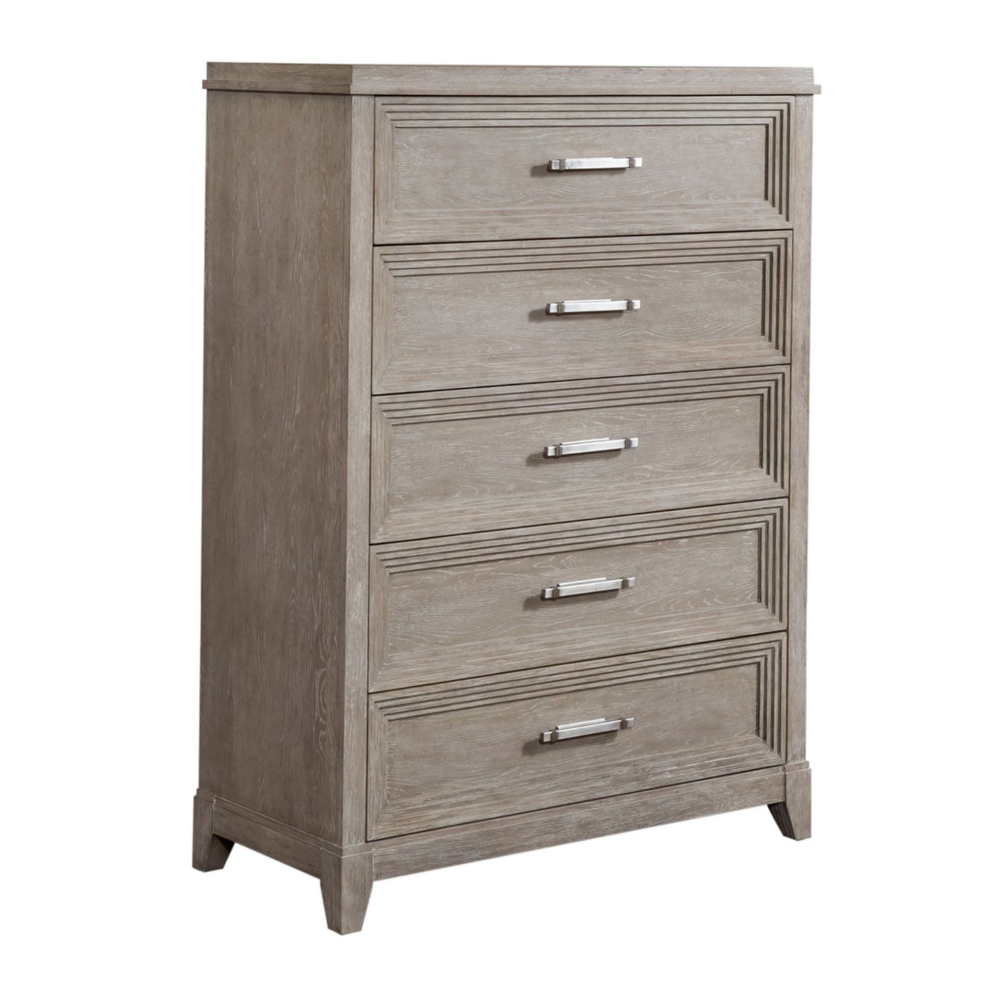 King Panel Bed, Dresser & Mirror, Chest