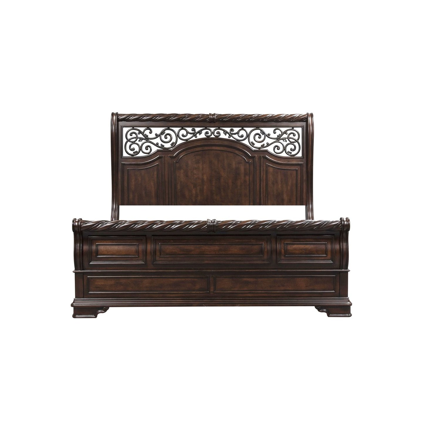 King California Sleigh Bed, Dresser & Mirror, Chest