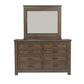 King Two Sided Storage Bed, Dresser & Mirror, Chest