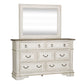 Abbey Park - King Uph Sleigh Bed, Dresser & Mirror