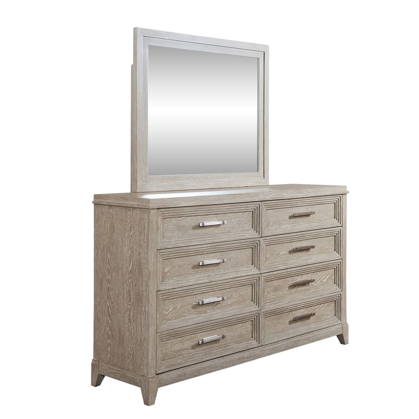 Queen Panel Bed, Dresser & Mirror, Night Stand