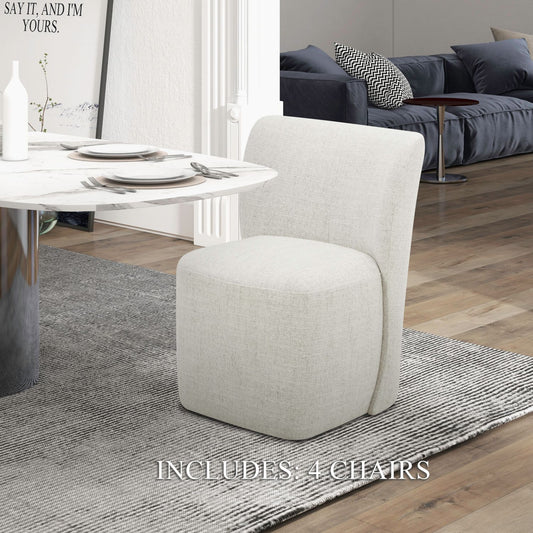 Ivory Accent Dining Chairs - Set of 4