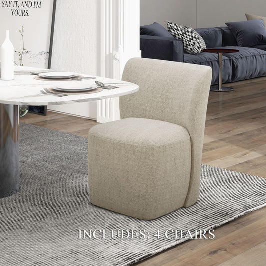 Wicker Accent Dining Chairs - Set of 4
