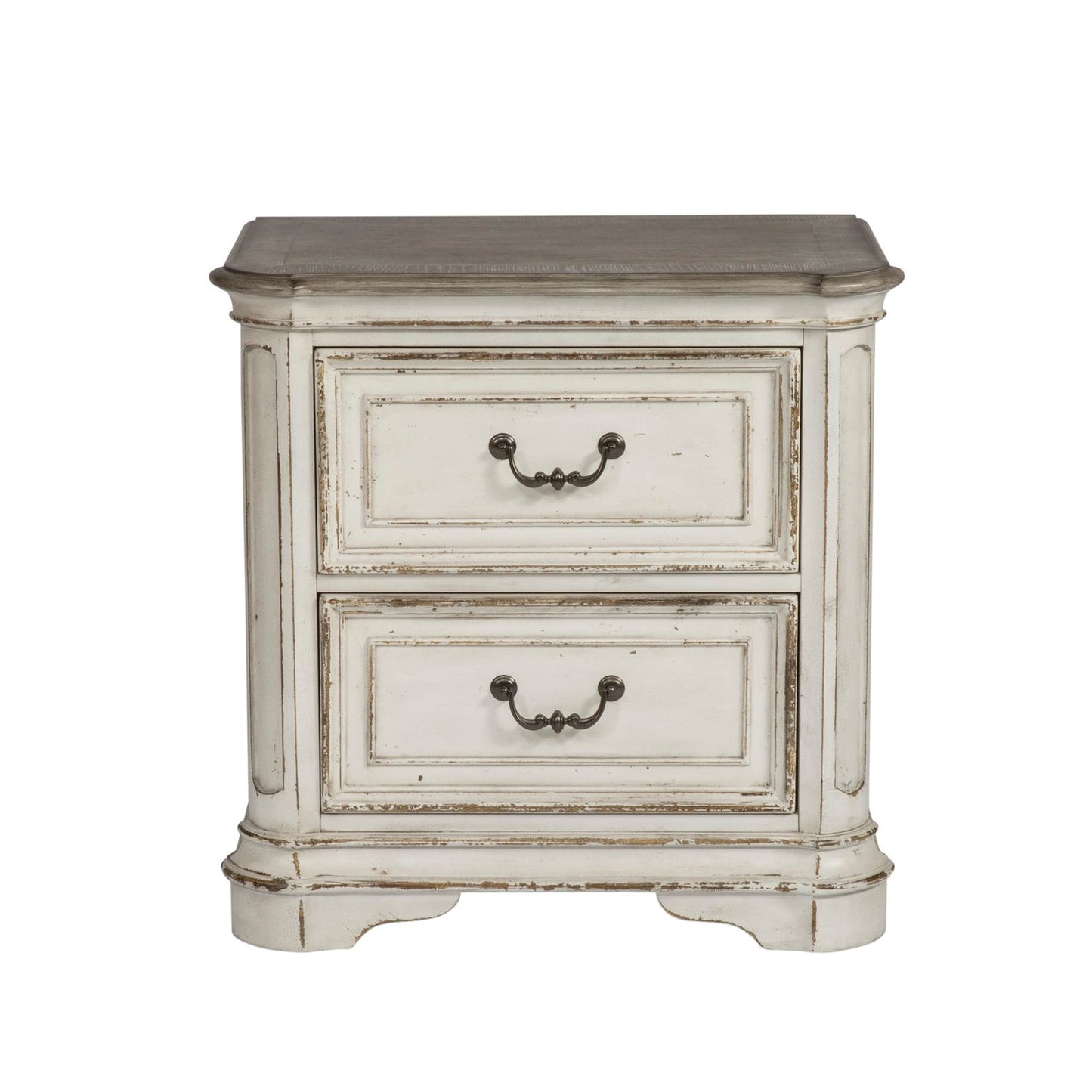 King Uph Bed, Dresser & Mirror, Night Stand