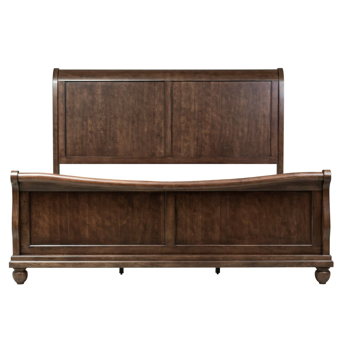Queen Sleigh Bed, Dresser & Mirror