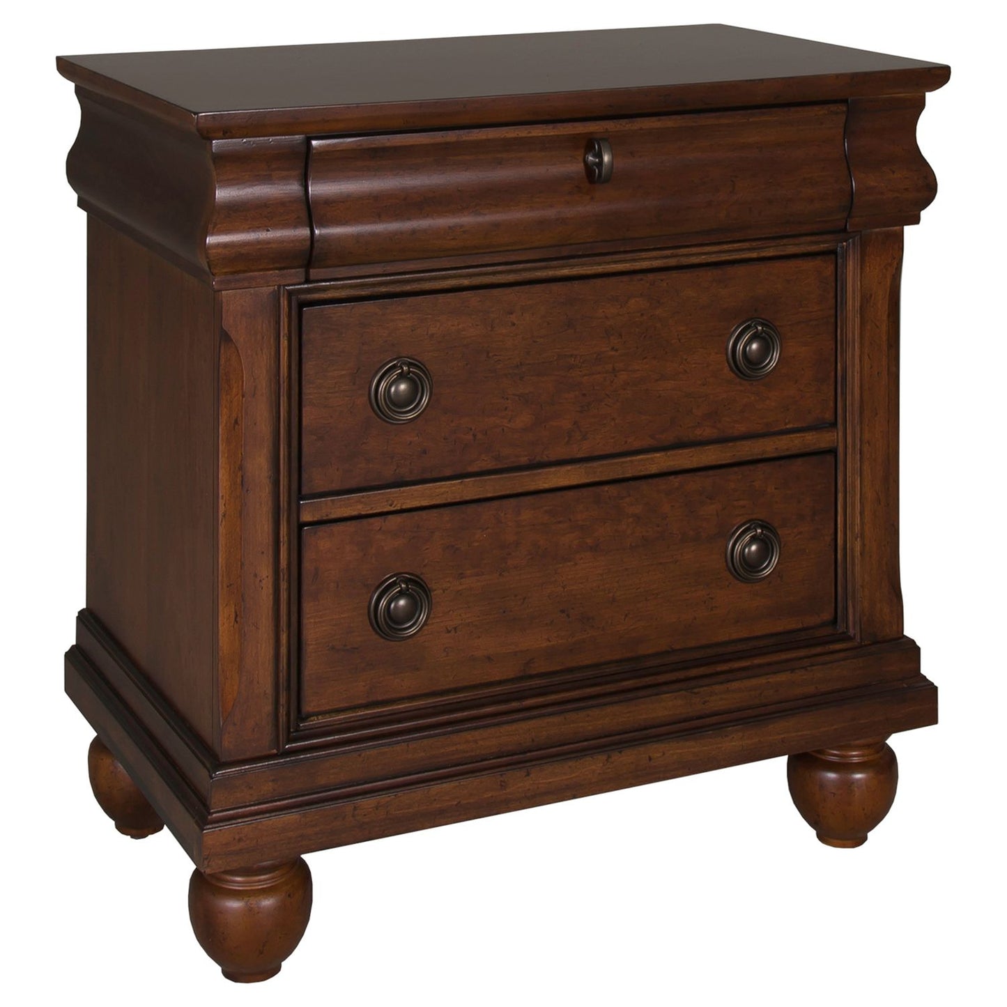 King Sleigh Bed, Dresser & Mirror, Night Stand