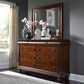King Sleigh Bed, Dresser & Mirror, Chest, Night Stand