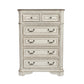 King Uph Sleigh Bed, Dresser & Mirror, Chest
