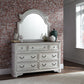 King Panel Bed, Dresser & Mirror