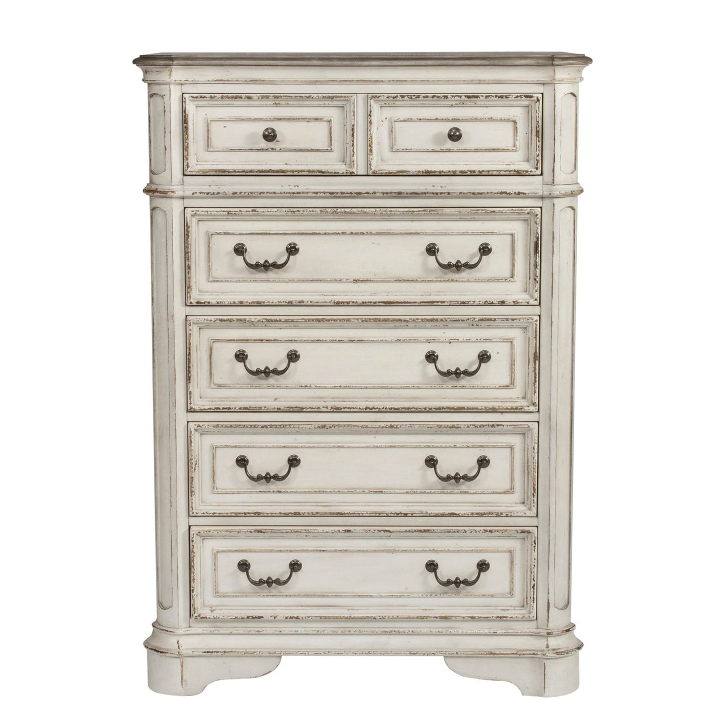 King Panel Bed, Dresser & Mirror, Chest
