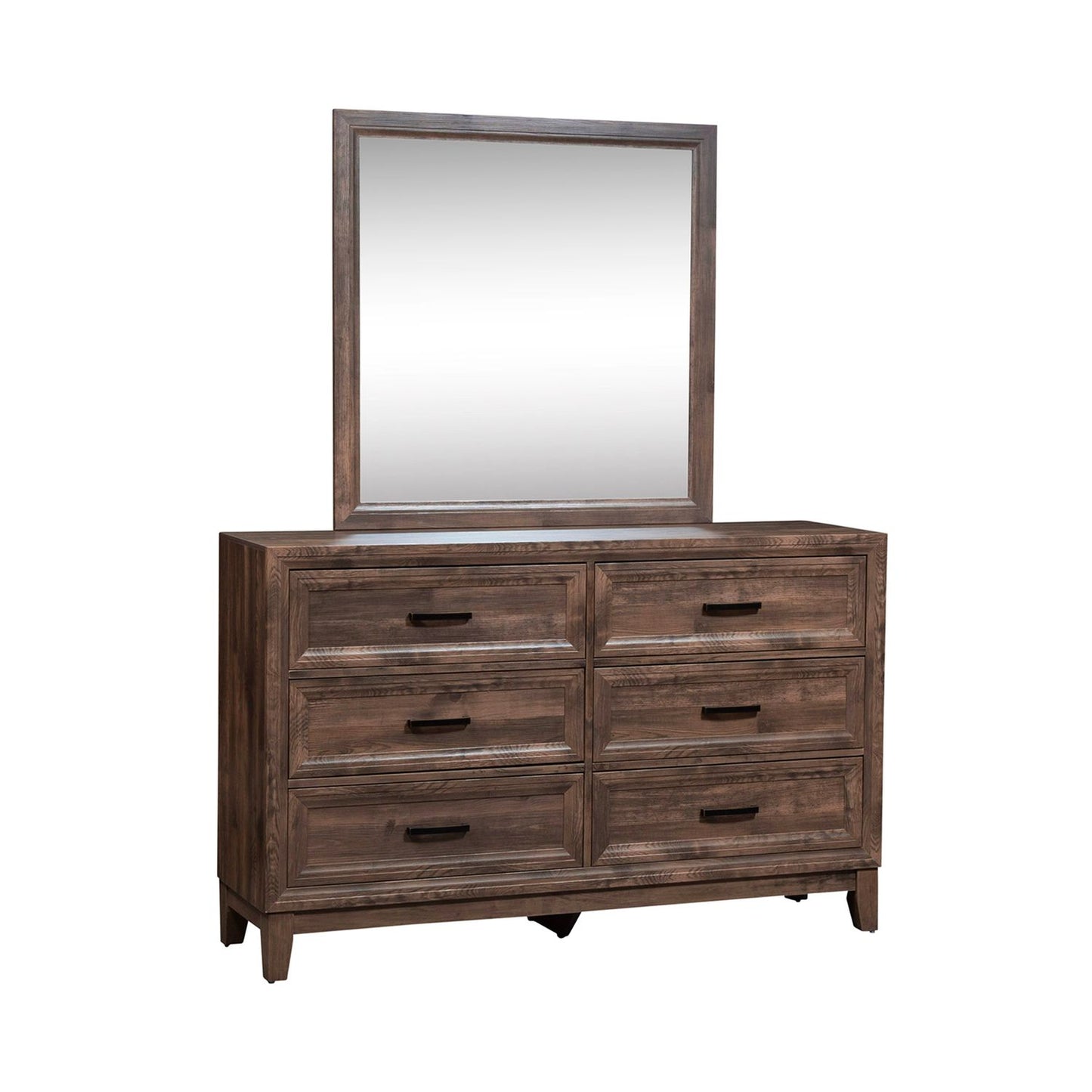 Queen Storage Bed, Dresser & Mirror
