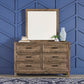 King Storage Bed, Dresser & Mirror