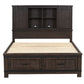 King Bookcase Bed, Dresser & Mirror, Chest