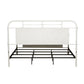 Queen Metal Bed - Antique White