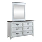 Twin Panel Bed, Dresser & Mirror
