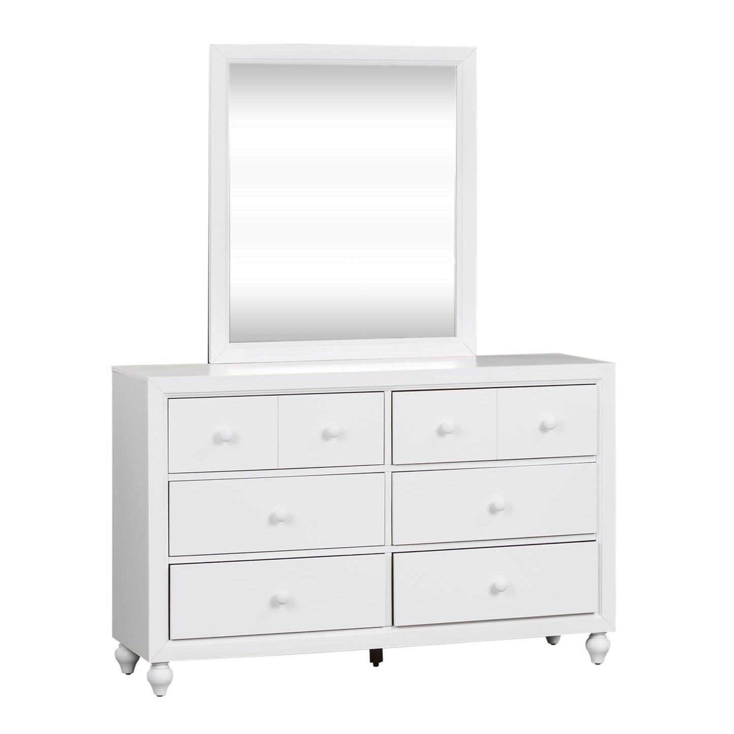 Full Panel Bed, Dresser & Mirror