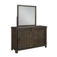 Twin Panel Bed, Dresser & Mirror