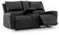 Glossmore DBL Rec Loveseat w/Console