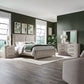 Queen Panel Bed, Dresser & Mirror, Night Stand