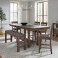 Brook Bay - Opt 6 Piece Gathering Trestle Table