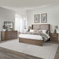 King Shelter Bed, Dresser & Mirror, Night Stand