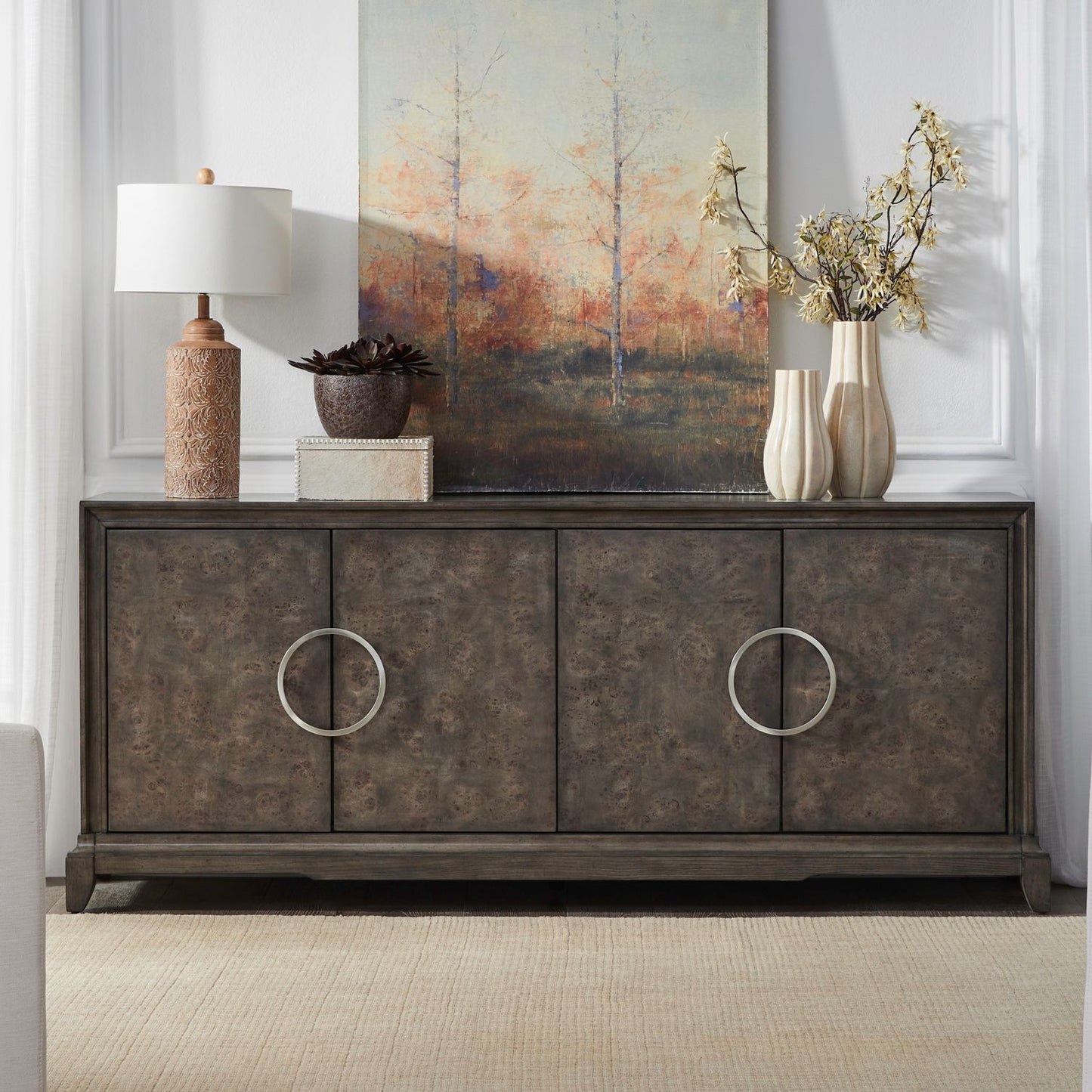 4 Door Accent Cabinet