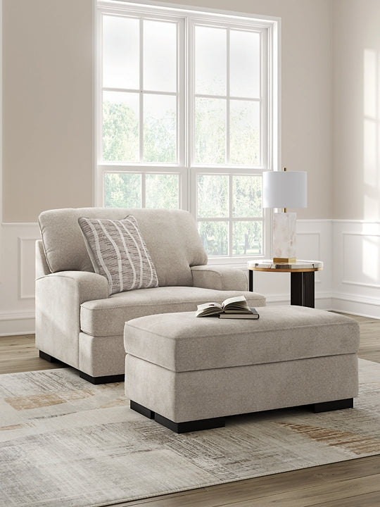 High Profile Chair and Ottoman