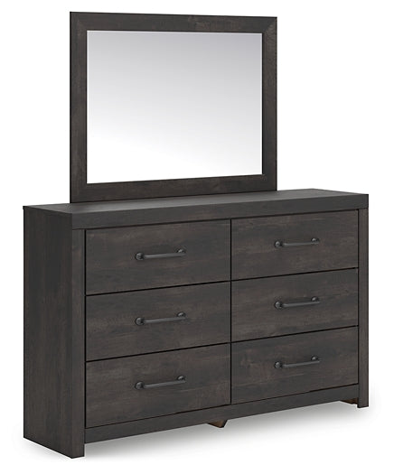Hollivern Twin Panel Storage Bed with Mirrored Dresser, Chest and Nightstand