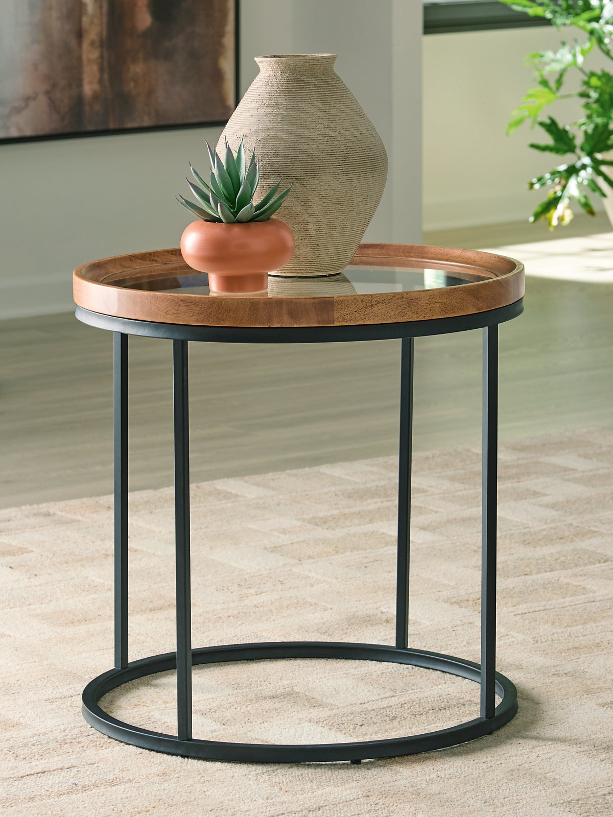 Noraluna Round End Table