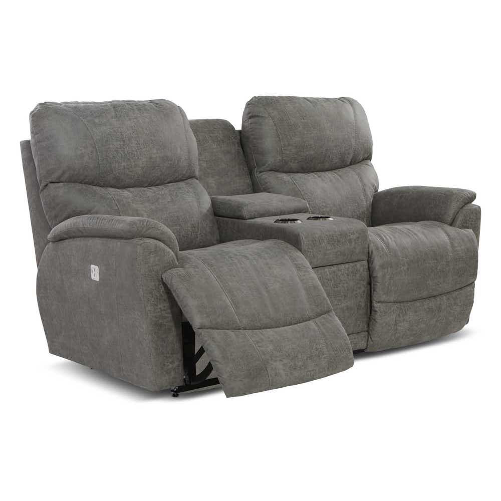 Trouper Power Reclining Loveseat w/ Headrest & Console