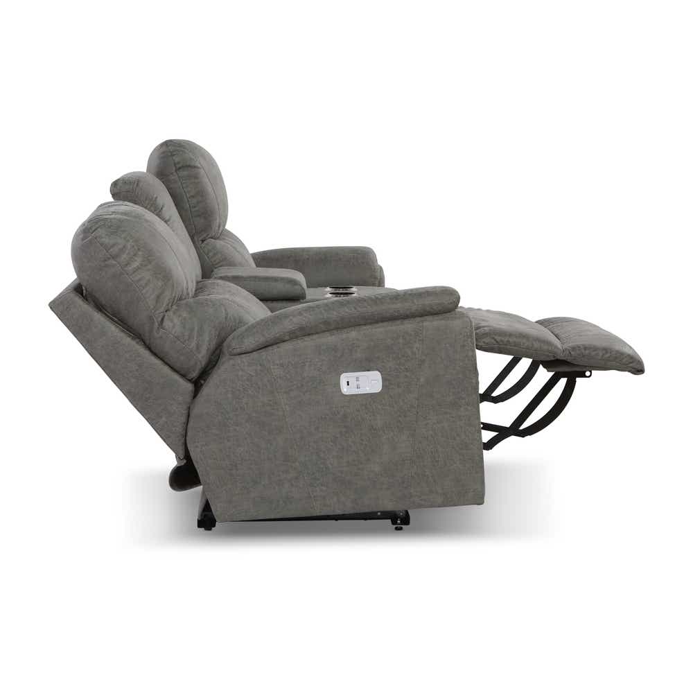Trouper Power Reclining Loveseat w/ Headrest & Console
