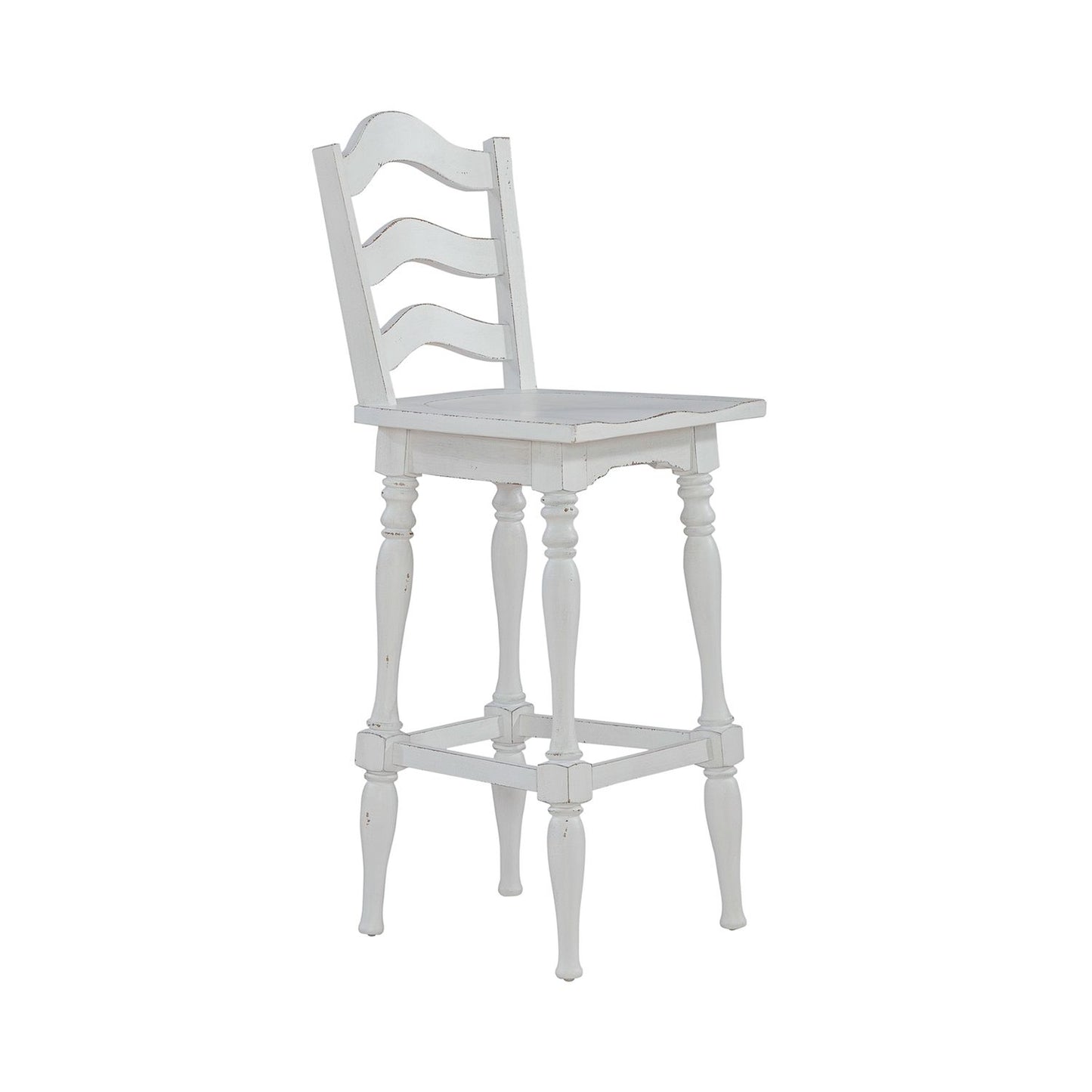 Ladderback Swivel Bar Stool