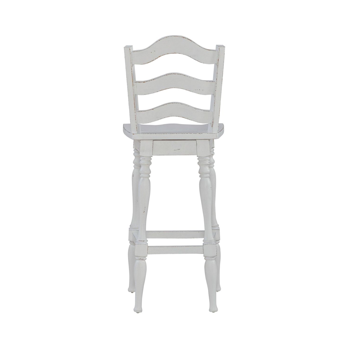 Ladderback Swivel Bar Stool