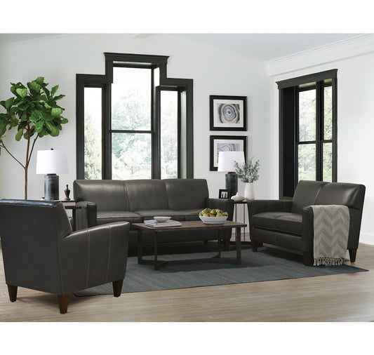 COLLEGEDALE LEATHER LOVESEAT 6206LR