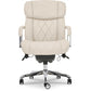 Sutherland Quilted Leather Office Chair, Light Ivory