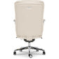 Sutherland Quilted Leather Office Chair, Light Ivory