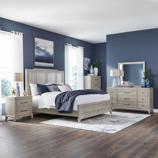 Queen Panel Bed, Dresser & Mirror, Chest, Night Stand