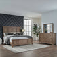 King Panel Bed, Dresser & Mirror