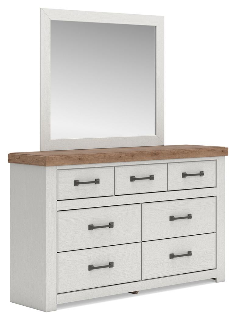 Savonport King Panel Bed. Dresser, Mirror and Nightstand