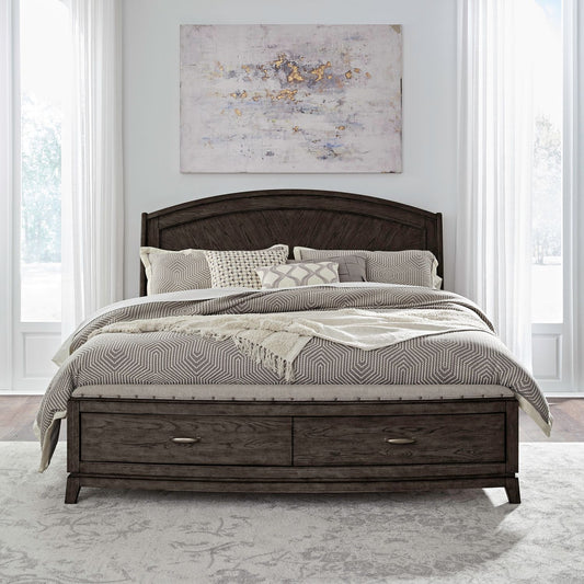 Queen Panel Storage Bed