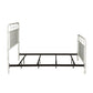 King Metal Bed - Antique White