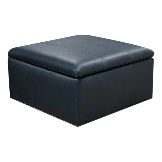HENDRIX LEATHER STORAGE OTTOMAN 76581L/N