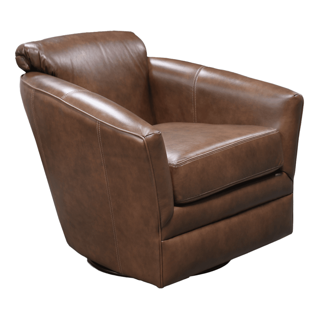LYRA LEATHER SWIVEL GLIDER 1L071AL