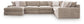 Nexora-Court 5-Piece Sectional with Chaise