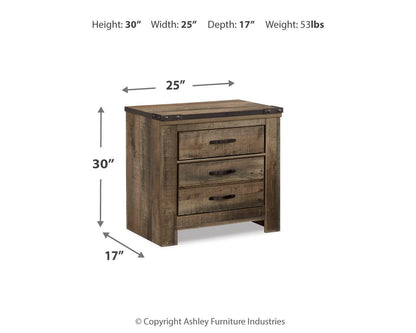 Trinell Two Drawer Night Stand