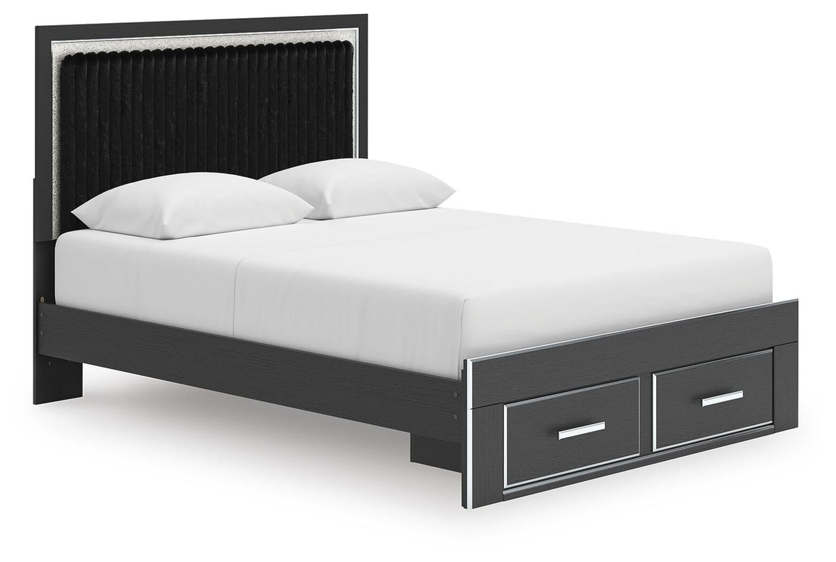 Zuraleus Queen Upholstered Panel Storage Bed