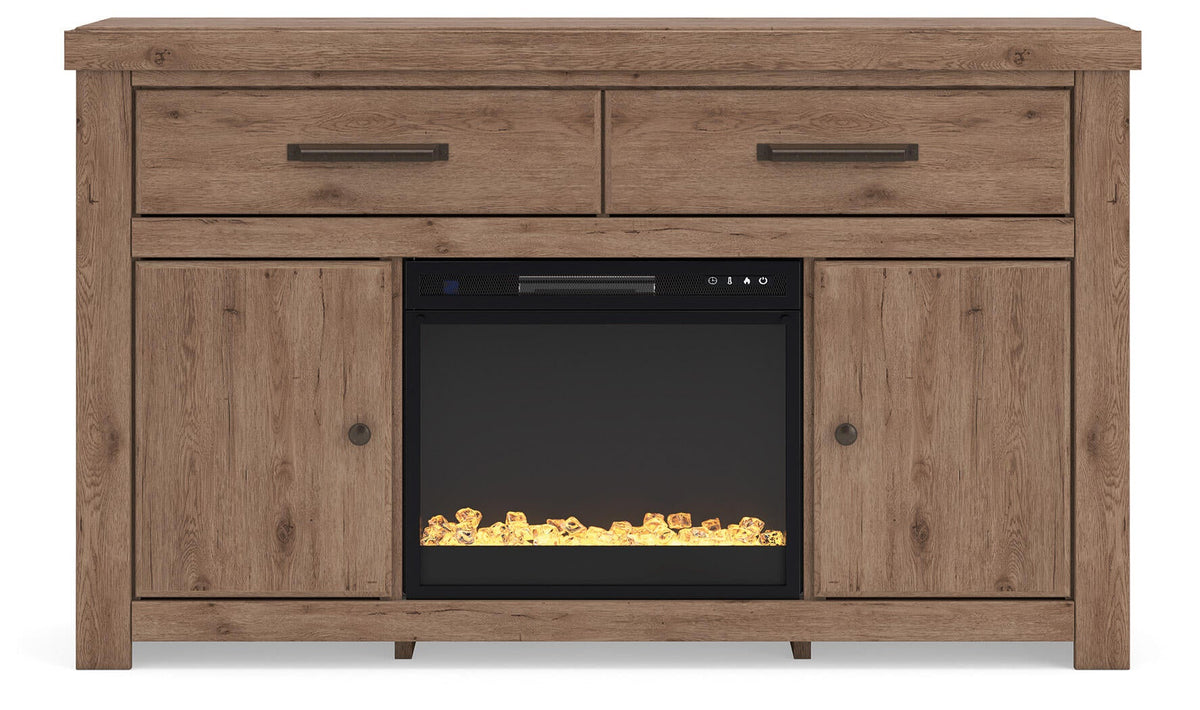 Garistyn 62" TV Stand with Electric Fireplace