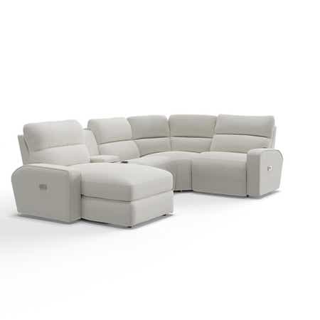 Maddox Reclining Corner Chaise Sectional w/ Storage